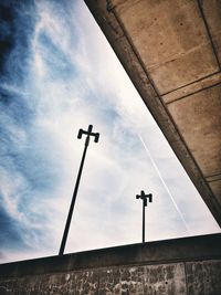Low angle view of built structure against sky