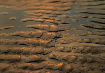 Full frame shot of wet sand