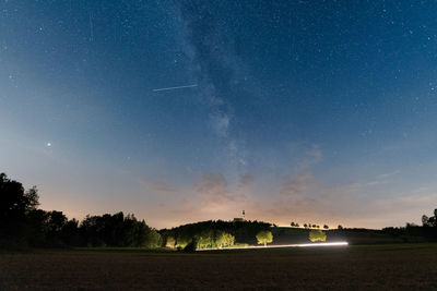 Scenic view of sky at night