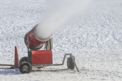 Snow cannon, sweden