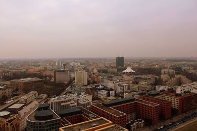 High angle view of cityscape