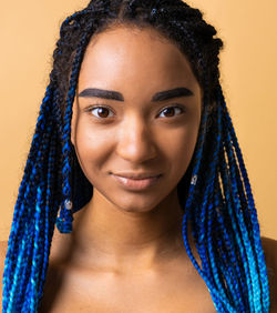 Close-up portrait of young woman