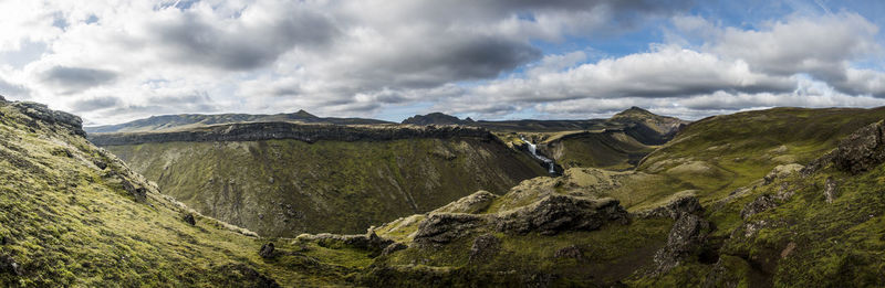 Panoramic view of landscape against sky