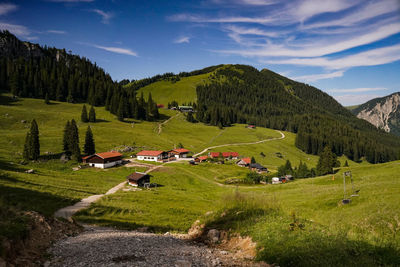 Panoramic view to untere und obere firstalm.