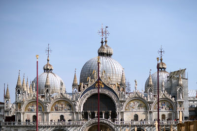 View of cathedral against clear sky