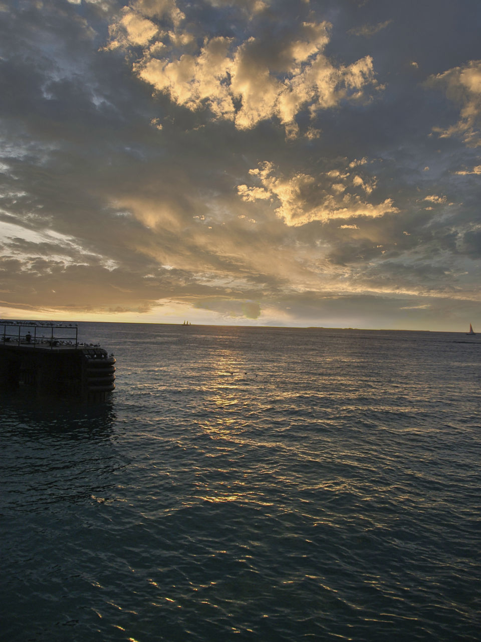 SCENIC VIEW OF SEA DURING SUNSET