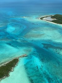 High angle view of sea shore