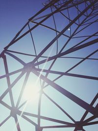 Low angle view of power lines