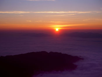 Scenic view of sunset sky