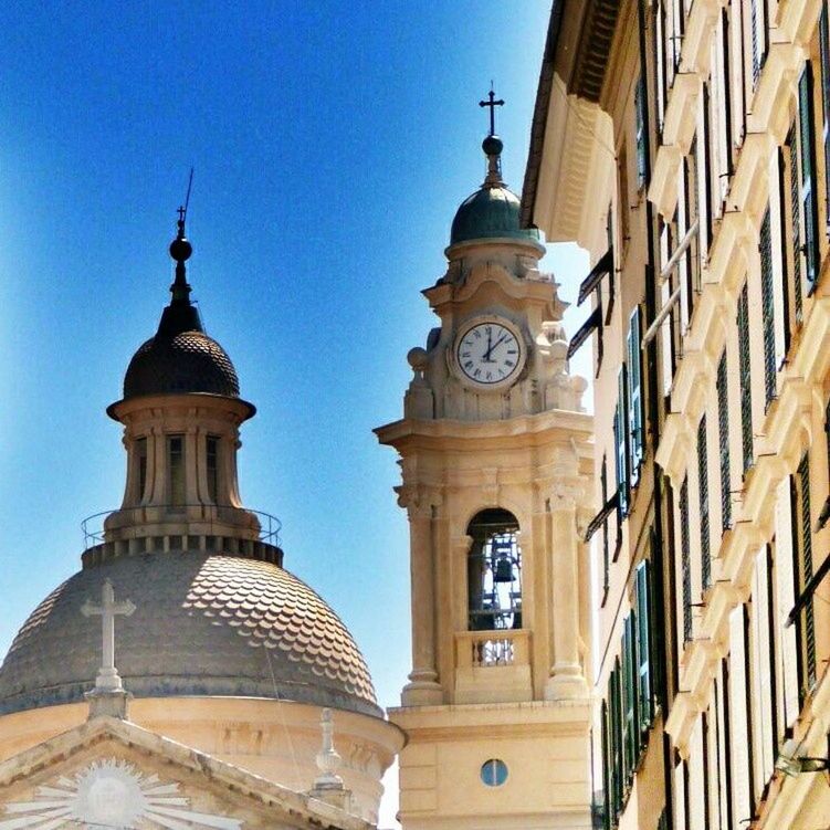 building exterior, architecture, built structure, low angle view, place of worship, religion, dome, church, spirituality, clear sky, blue, sky, cathedral, high section, travel destinations, famous place, day, facade