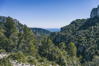 View from the top of a mountain in catalonia. photograph with space for text