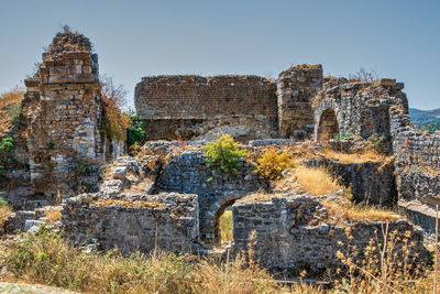 Old ruins against clear sky