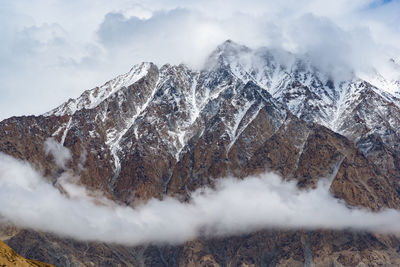 Shot of snow clad mountains in himalayas