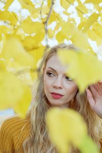 Portrait of beautiful woman