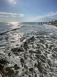 Scenic view of sea against sky