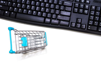 Close-up of laptop keyboard