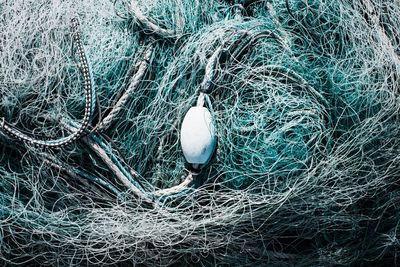 Full frame shot of fishing net