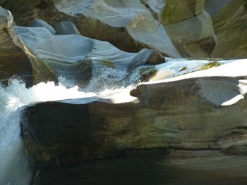 Rocks in sea