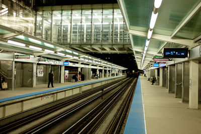 Railroad station platform