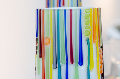 Close-up of colorful paper