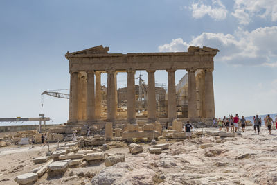 Facade of the parthenon