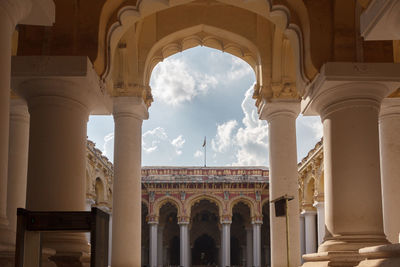 Low angle view of historical building