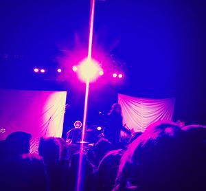 People enjoying at night