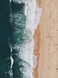 High angle view of beach