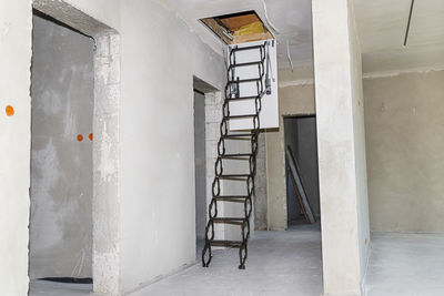 Interior of abandoned building