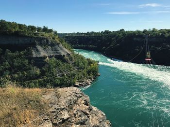 Scenic view of river against sky