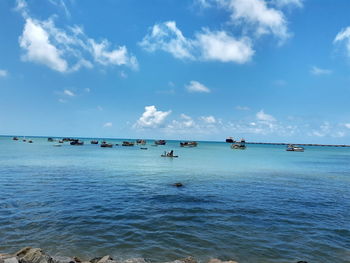 Scenic view of sea against sky