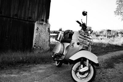 Rear view of a man standing on road