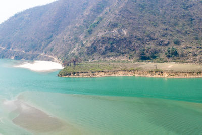 Scenic view of bay