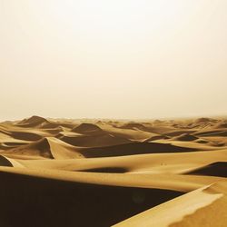 Scenic view of landscape against clear sky