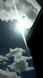 Low angle view of cloudy sky