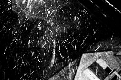 View of illuminated blurred lights