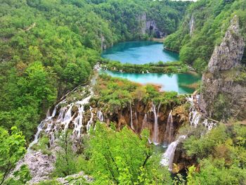 Scenic view of plitvice lakes national park