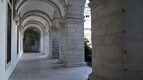 Corridor of historic building