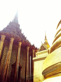 Low angle view of temple