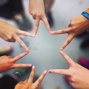 Close-up of hands