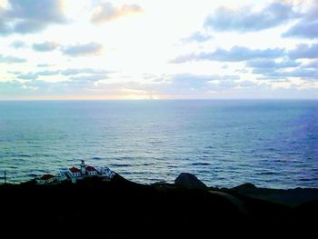 Scenic view of sea against sky