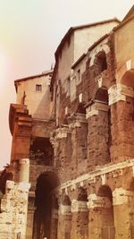 Low angle view of historical building