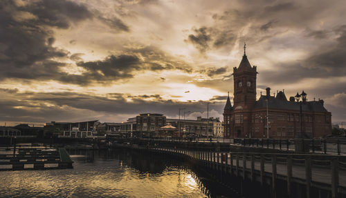 View of city at waterfront