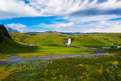 Scenic view of landscape against sky