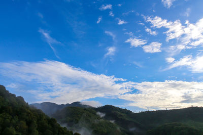 Low angle view of mountain against sky