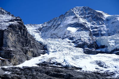 Snow covered mountain against sky
