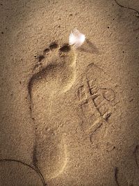 Full frame shot of sandy beach