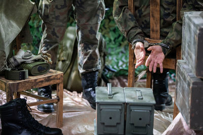 Interrogation of a soldier accused of treason and spying.