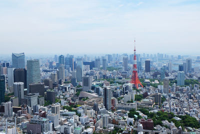 Aerial view of city