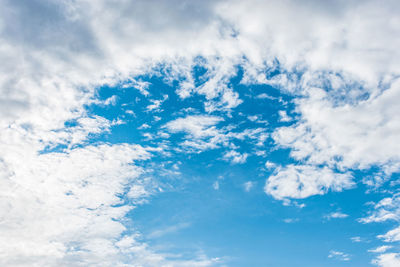 Low angle view of clouds in sky